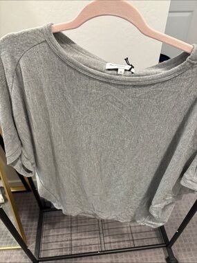 Michael Stars Women's Gray Dolman Sleeve Shirt